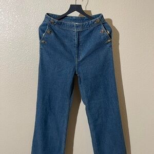 NWT Macy’s Disney Women’s Minnie Majorette High Rise Wide-Leg Jeans size 6
